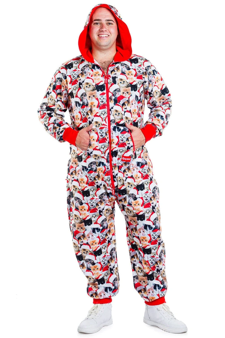 Tipsy Elves Men's Meowy Catmus Jumpsuit 7 Tipsy Elves Men's Meowy Catmus Jumpsuit