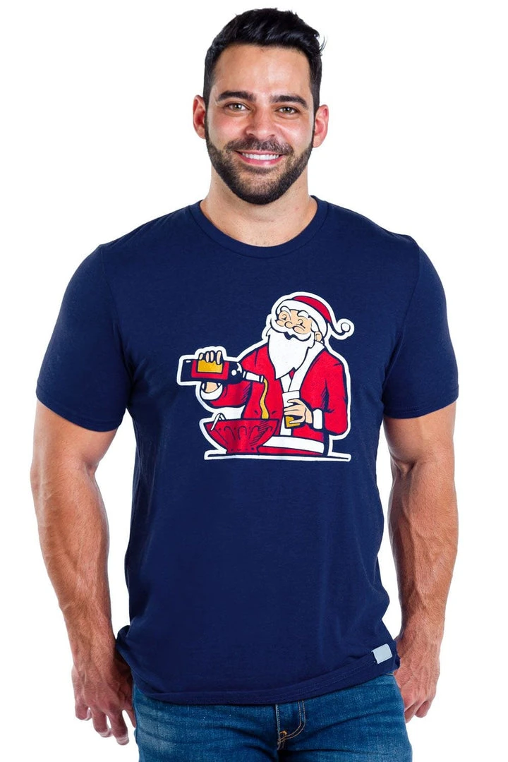 Tipsy Elves Men's Jingle Juice Santa Tee 4 Tipsy Elves Men's Jingle Juice Santa Tee