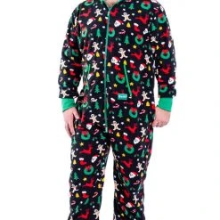 Tipsy Elves Men's Cookie Cutter Big And Tall Jumpsuit