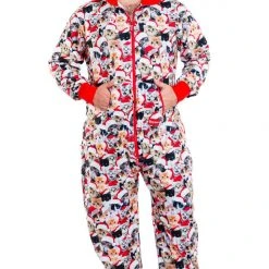Tipsy Elves Men's Meowy Catmus Big And Tall Jumpsuit