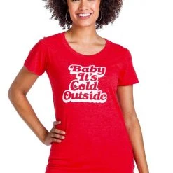 Tipsy Elves Women's Baby It's Cold Outside Tee 7 Tipsy Elves Women's Baby It's Cold Outside Tee