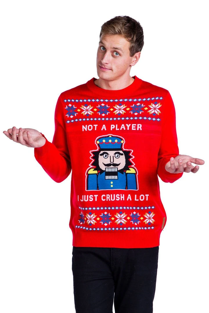 Tipsy Elves Men's I Just Crush A Lot Ugly Christmas Sweater 6 Tipsy Elves Men's I Just Crush A Lot Ugly Christmas Sweater