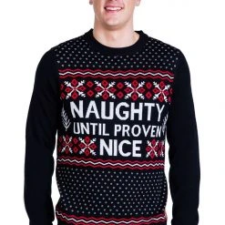 Tipsy Elves Men's Naughty List Ugly Christmas Sweater 8 Tipsy Elves Men's Naughty List Ugly Christmas Sweater
