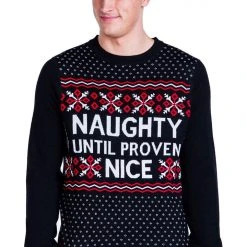 Tipsy Elves Men's Naughty List Ugly Christmas Sweater 9 Tipsy Elves Men's Naughty List Ugly Christmas Sweater