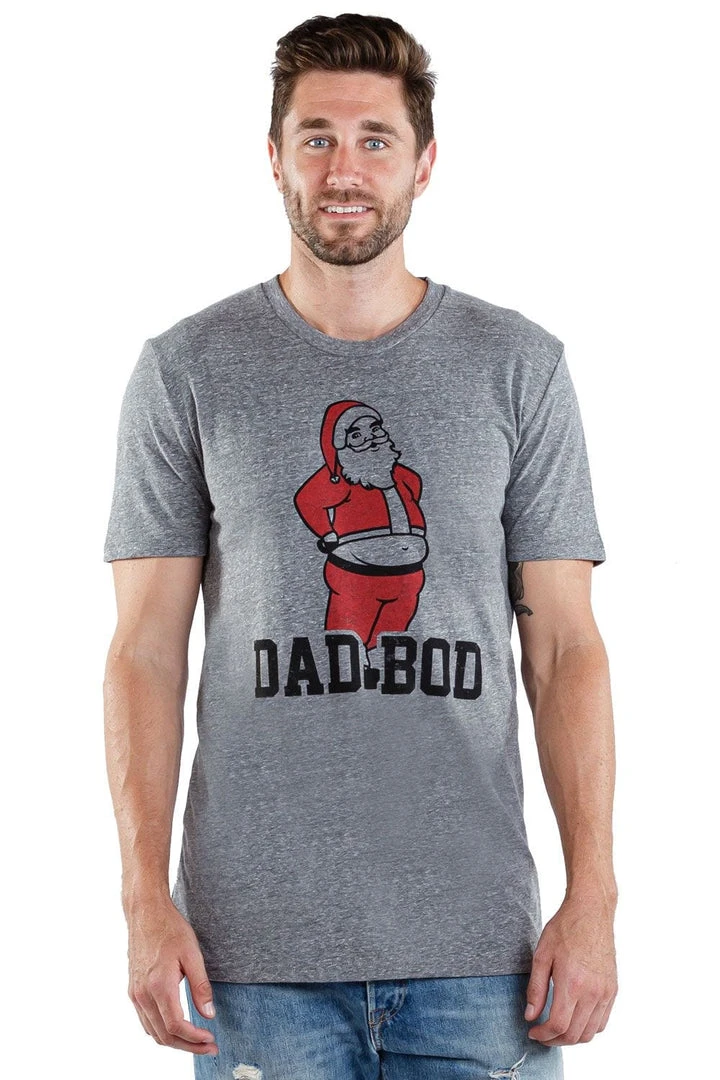 Tipsy Elves Men's Dad Bod Santa Tee 3 Tipsy Elves Men's Dad Bod Santa Tee