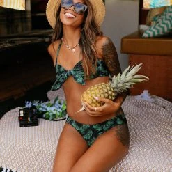 Tipsy Elves Women's Palm Princess Bikini Bottom 14 Tipsy Elves Women's Palm Princess Bikini Bottom