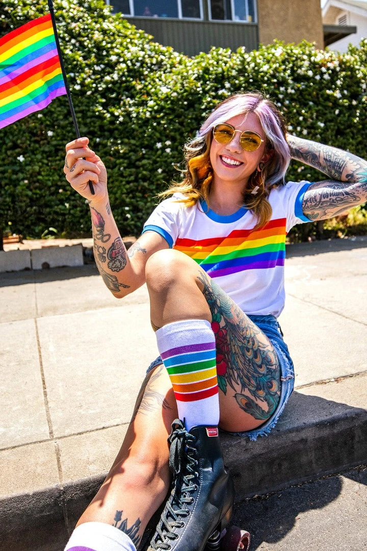 Tipsy Elves Rainbow Or Bust Tee - Women's Cut 3 Tipsy Elves Rainbow Or Bust Tee - Women's Cut