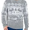 Tipsy Elves Men's Merry Moose Ugly Christmas Sweater