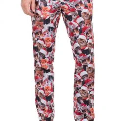 Tipsy Elves Men Meowy Christmas Suit Pants