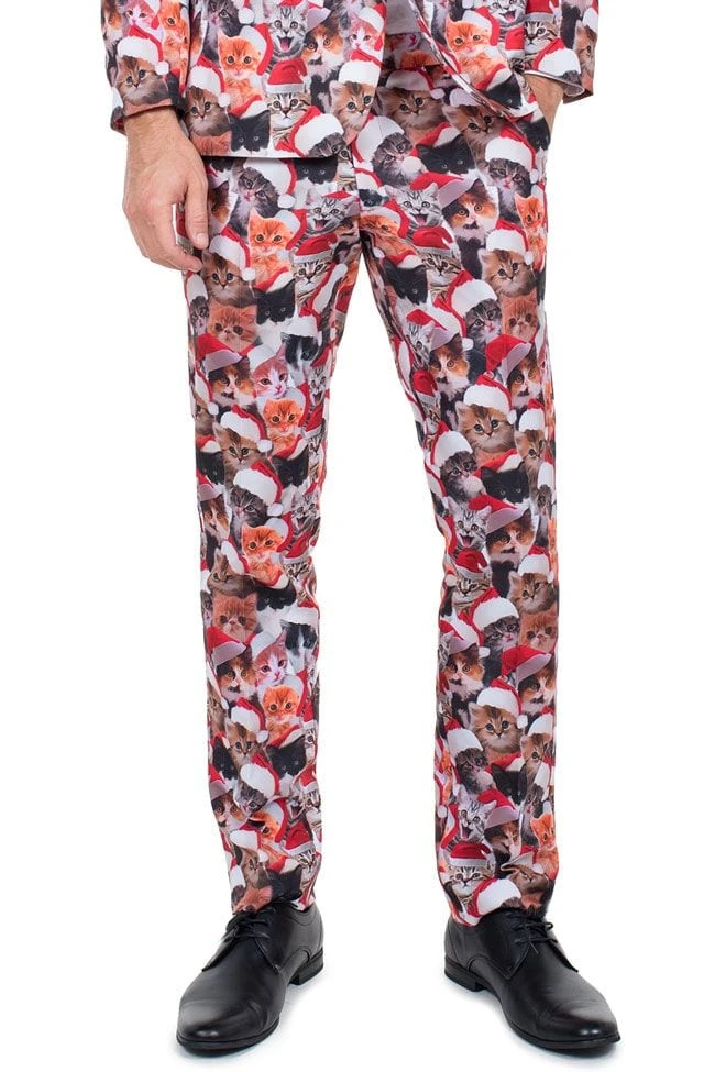 Tipsy Elves Men Meowy Christmas Suit Pants 3 Tipsy Elves Men Meowy Christmas Suit Pants