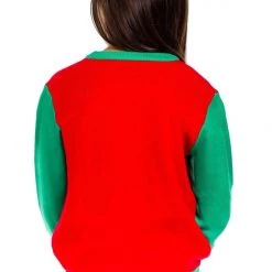 Tipsy Elves Boy's / Girl's Cat In Wreath Ugly Christmas Sweater