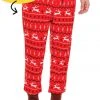 Tipsy Elves Men's Red Reindeer Jogger Sweatpants 2 Tipsy Elves Men's Red Reindeer Jogger Sweatpants