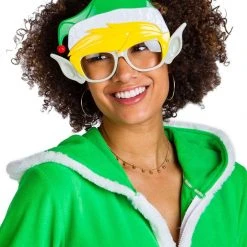 Tipsy Elves Holidays & Occasions Clear Lens Elf Sun-Staches 9 Tipsy Elves Holidays & Occasions Clear Lens Elf Sun-Staches