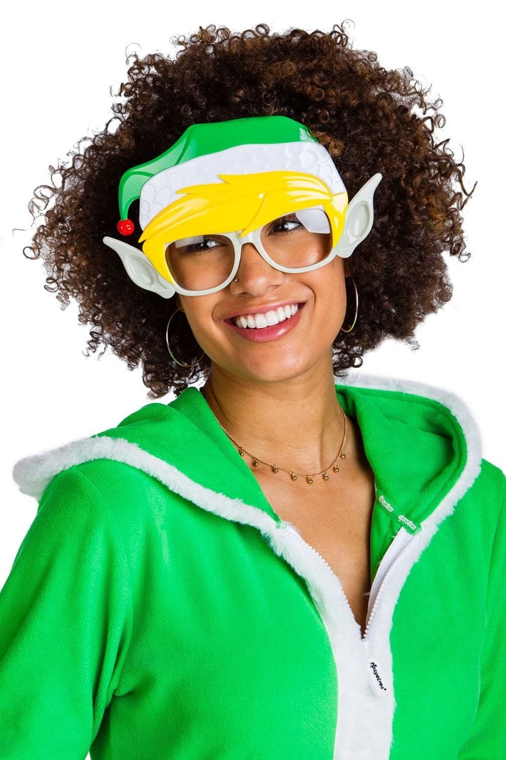 Tipsy Elves Holidays & Occasions Clear Lens Elf Sun-Staches 6 Tipsy Elves Holidays & Occasions Clear Lens Elf Sun-Staches