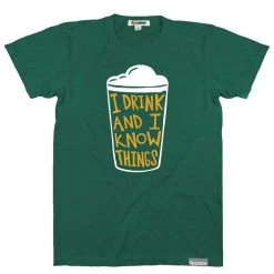 Tipsy Elves Men's I Drink And I Know Things Tee