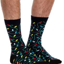 Tipsy Elves Men's String Of Lights Socks