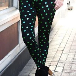 Tipsy Elves Women's Pinch Me Once Leggings 8 Tipsy Elves Women's Pinch Me Once Leggings