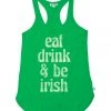 Tipsy Elves Women's Eat Drink And Be Irish Tank Top 1 Tipsy Elves Women's Eat Drink And Be Irish Tank Top