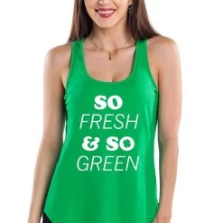 Tipsy Elves Women's So Fresh And So Green Tank Top
