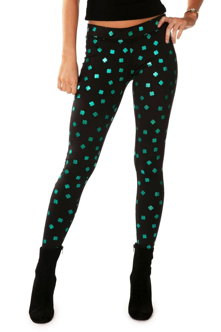 Tipsy Elves Women's Pinch Me Once Leggings 5 Tipsy Elves Women's Pinch Me Once Leggings