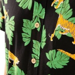 Tipsy Elves Men's King Of Tigers Hawaiian Shirt 9 Tipsy Elves Men's King Of Tigers Hawaiian Shirt