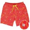 Tipsy Elves Slim Jim Red Swim Trunks Men