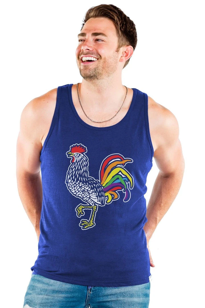 Tipsy Elves Feelin' Cocky Tank Top - Men's Cut 3 Tipsy Elves Feelin' Cocky Tank Top - Men's Cut