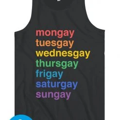Tipsy Elves Gay All Day Tank Top - Men's Cut 10 Tipsy Elves Gay All Day Tank Top - Men's Cut