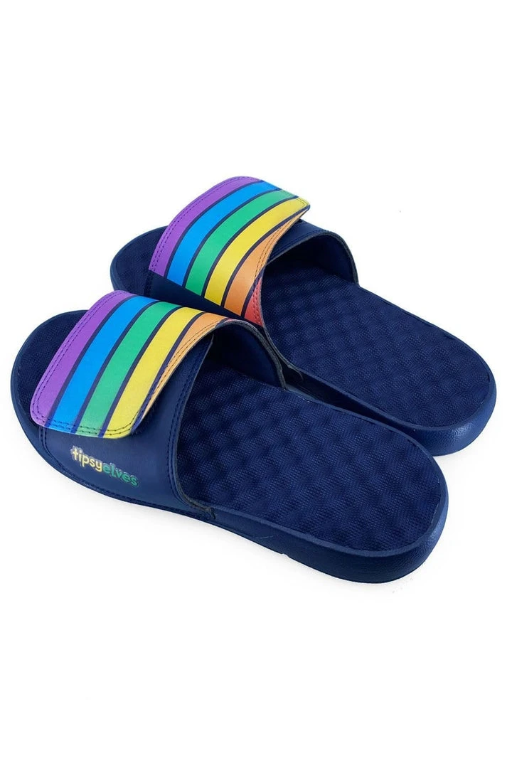Tipsy Elves Rainbow Pride Slides 3 Tipsy Elves Rainbow Pride Slides