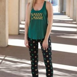 Tipsy Elves Women Clover Leggings 7 Tipsy Elves Women Clover Leggings