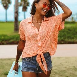 Tipsy Elves Spring Women's Coral Reef Hawaiian Shirt 11 Tipsy Elves Spring Women's Coral Reef Hawaiian Shirt