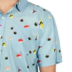 Tipsy Elves Men's Sushi Hawaiian Shirt