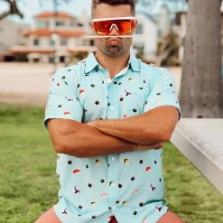 Tipsy Elves Men's Sushi Hawaiian Shirt