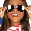 Tipsy Elves Holidays & Occasions Silver Aviator Sunglasses