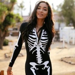 Tipsy Elves Skeleton Bodysuit Costume 11 Tipsy Elves Skeleton Bodysuit Costume