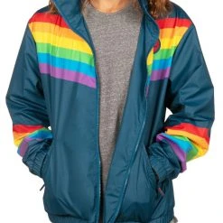 Tipsy Elves Rainglow Windbreaker Jacket - Men's Cut