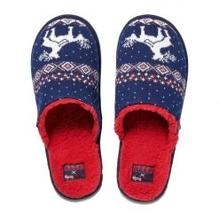 Tipsy Elves Men's Humping Reindeer Reef Slippers