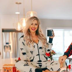 Tipsy Elves Women's Beary Christmas Jumpsuit