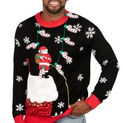 Tipsy Elves Light Up Candy Cane Necklace 7 Tipsy Elves Light Up Candy Cane Necklace