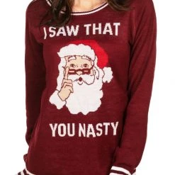 Tipsy Elves Women's You Nasty Ugly Christmas Sweater