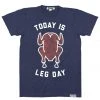 Tipsy Elves Men's Today Is Leg Day Tee (Navy)