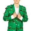 Tipsy Elves Men's Gaudy Garland Blazer 2 Tipsy Elves Men's Gaudy Garland Blazer