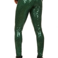Tipsy Elves Dark Green Sequin Leggings
