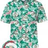 Tipsy Elves Men's Santa Palms Button Down Shirt
