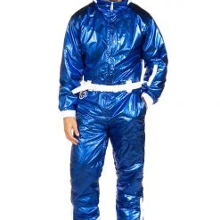 Tipsy Elves Men's Blue Diamond Ski Suit Holidays & Occasions