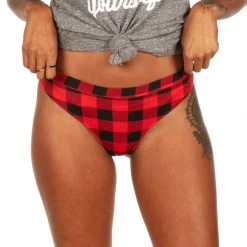Tipsy Elves Women's Lumberjack Thong Underwear