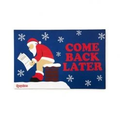 Tipsy Elves Holidays & Occasions Santa's Log On Fire Doormat