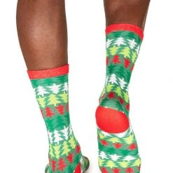 Tipsy Elves Men's Pine Playboy Socks