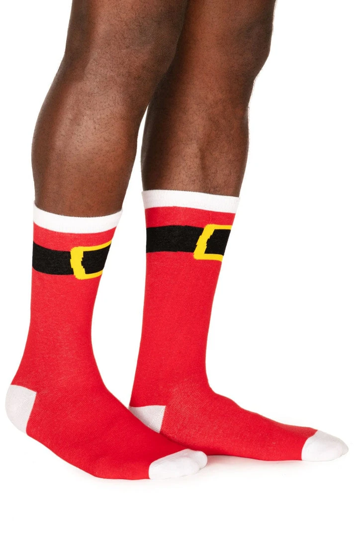 Tipsy Elves Men's Santa Claus Socks 3 Tipsy Elves Men's Santa Claus Socks