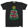 Tipsy Elves Men's Too Lit To Quit Christmas Tree Tee